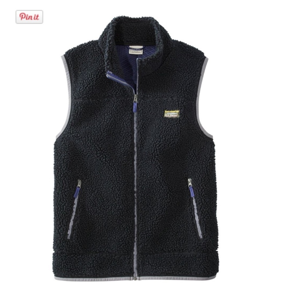 L.L. Bean men’s Mountain Pile fleece vest